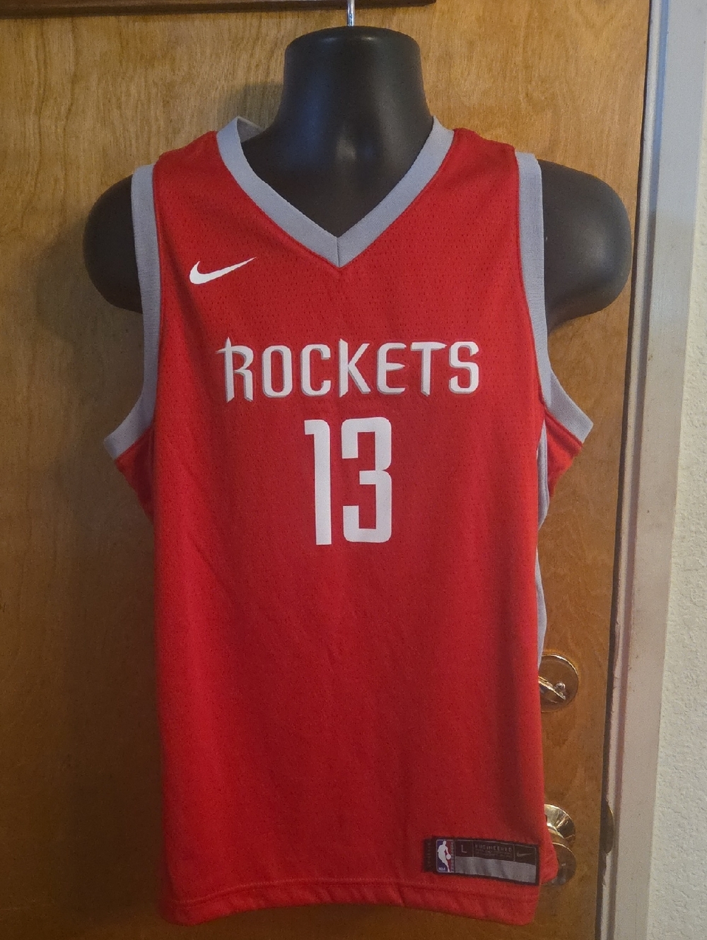 Nike NBA Houston Rockets James Harden Swingman Basketball Jersey Large Youth